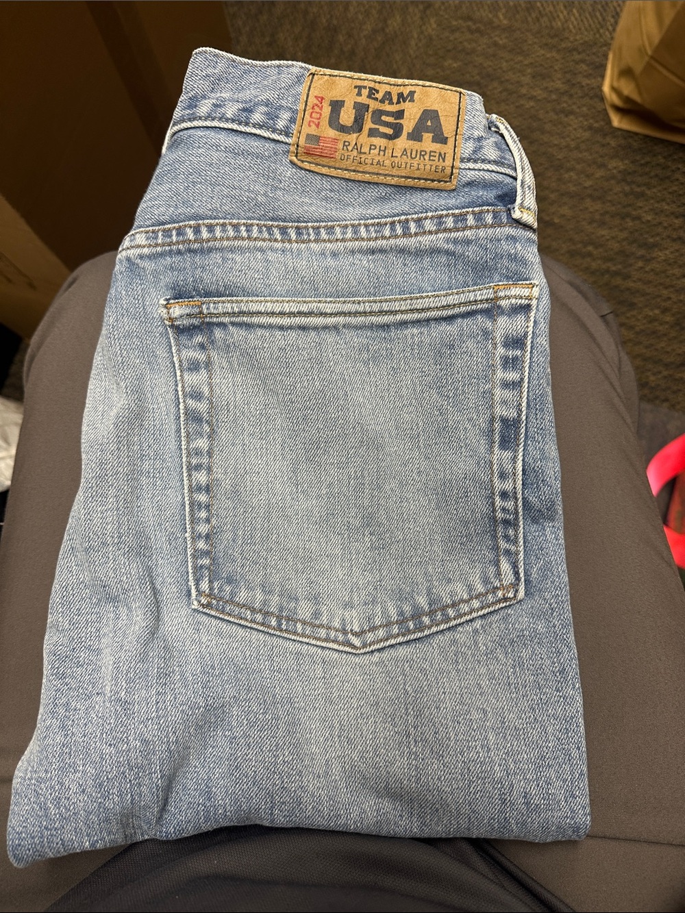 Ralph Lauren Team USA Light Blue Men’s Jeans 30/30 size